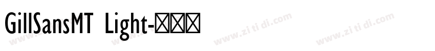 GillSansMT Light字体转换
